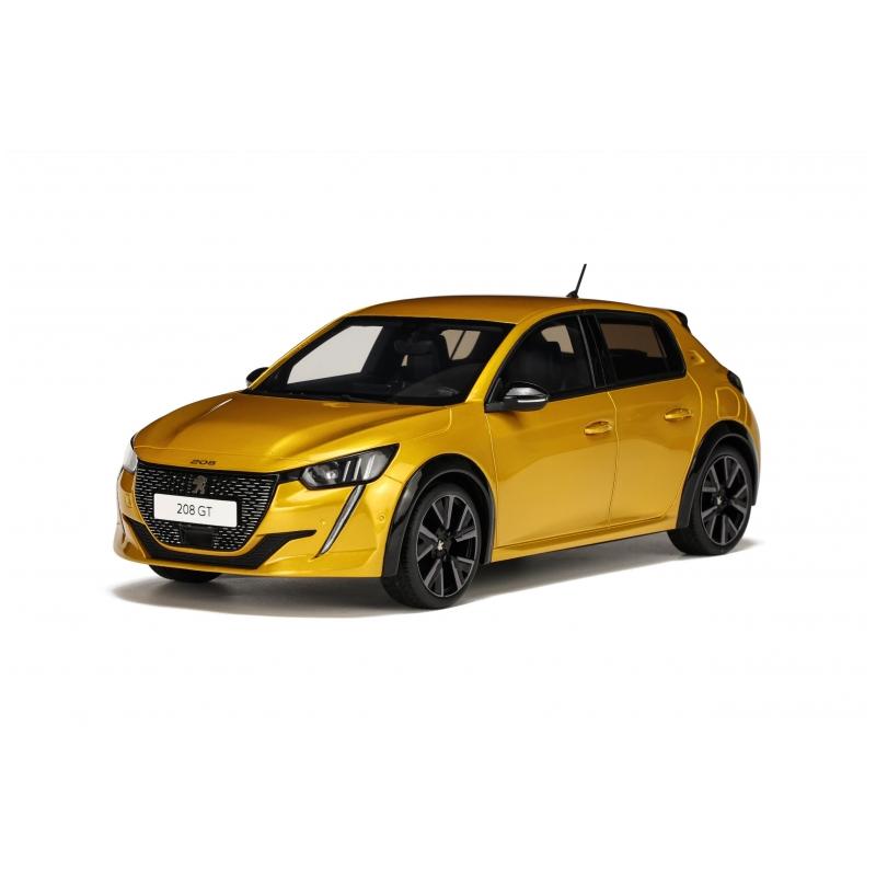 ミニカー 1/18 プジョー208 GTライン OTTO MOBILE ゴールド ミニカー 1/18 プジョー208 GTライン OTTO MOBILE ゴールド