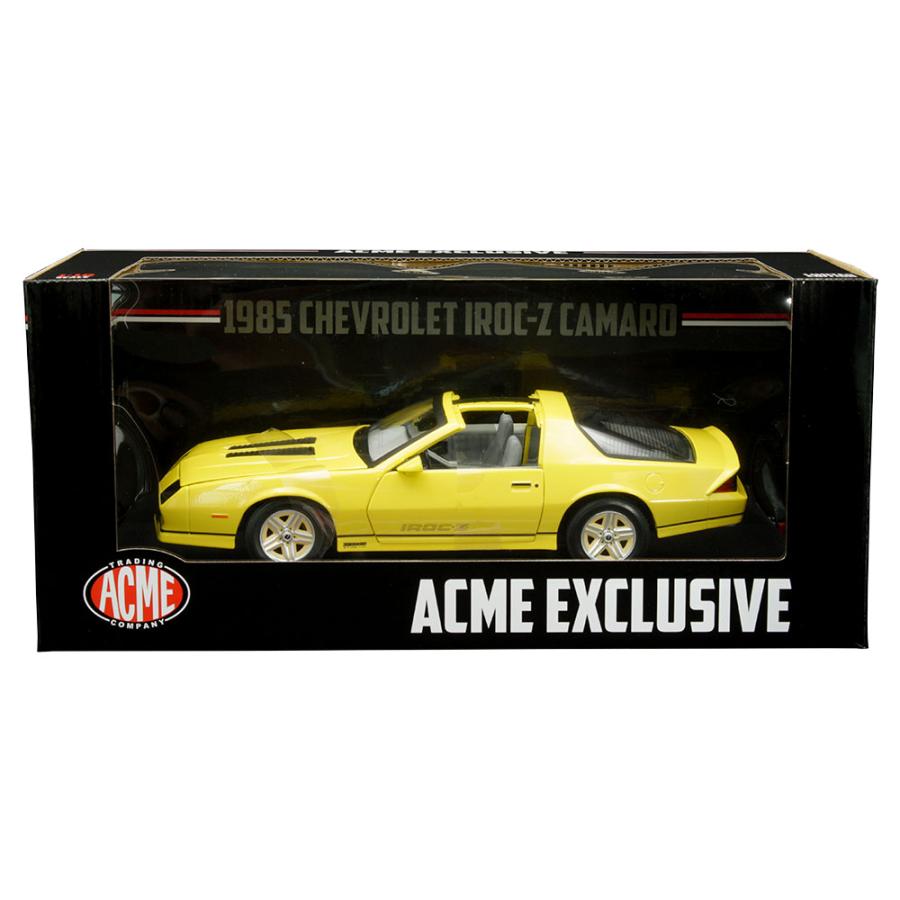 ミニカー 1/18 1985 シボレー・カマロ IROC-Z 黄色 1985 ミニカー 1/18 1985 シボレー・カマロ IROC-Z 黄色 1985
