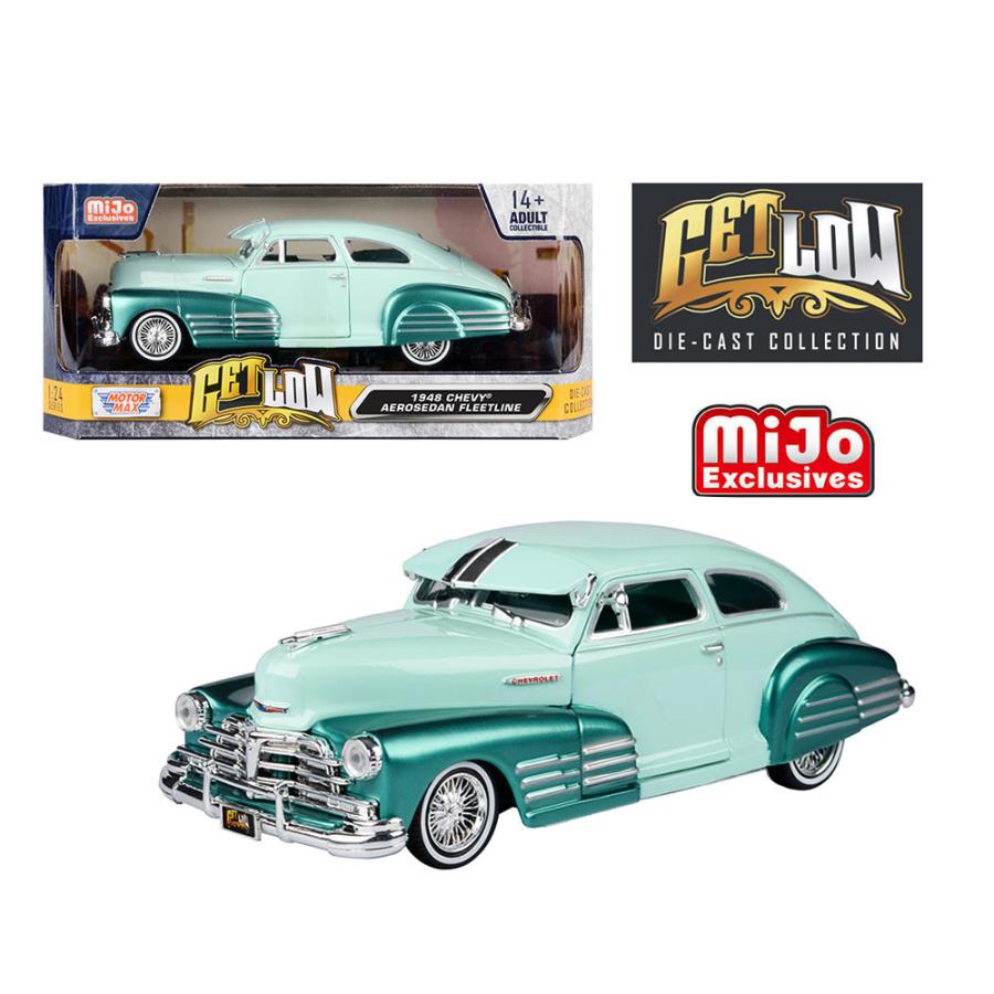 ミニカー 1/24 MOTORMAX 1948 シボレー フリートライン ローライダー