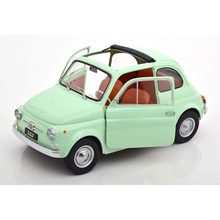 巨大超精密モデルミニカー 1/12 フィアット500 F 1968 ミントグリーン