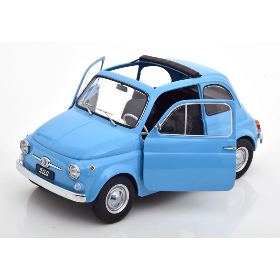 巨大超精密モデルミニカー 1/12 フィアット500 F 1968 水色 超