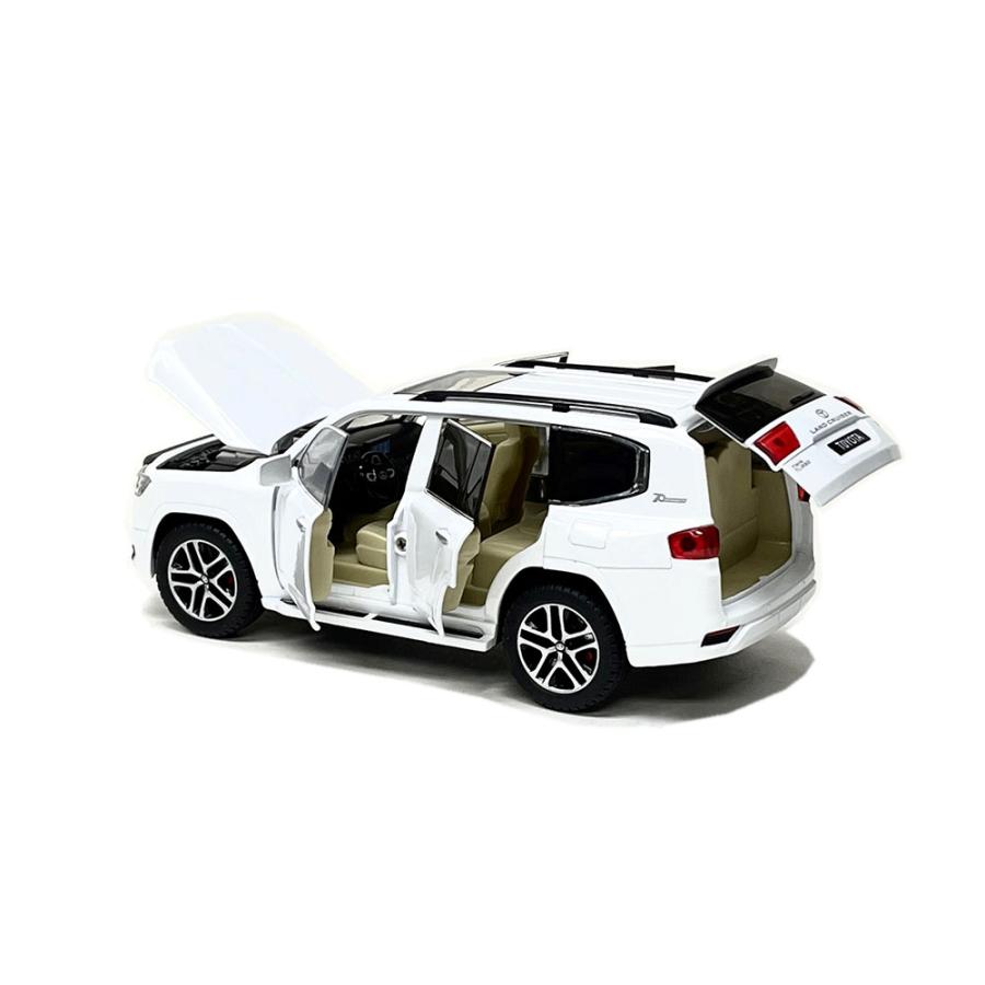 ミニカー 1/24 トヨタランドクルーザー 2023 白色 Toyota Land ミニカー 1/24 トヨタランドクルーザー 2023 白色 Toyota Land