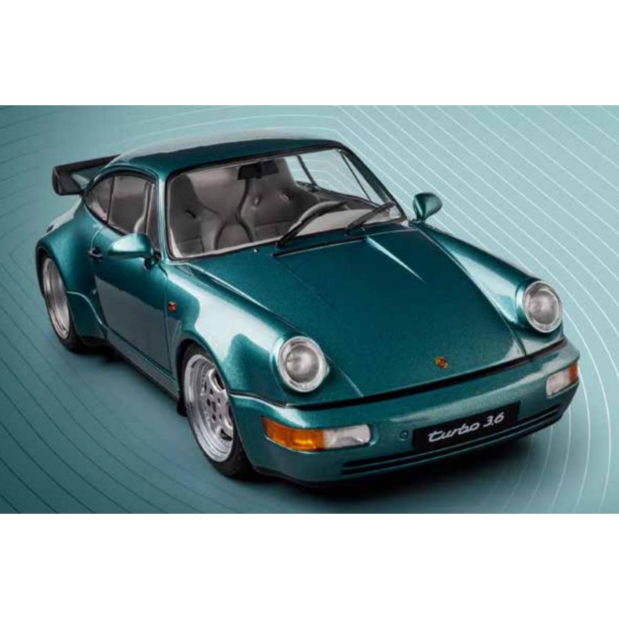 ミニカー 1/18 1991 ポルシェ 964 ターボ グリーンメタ色 1/18 ミニカー 1/18 1991 ポルシェ 964 ターボ グリーンメタ色 1/18