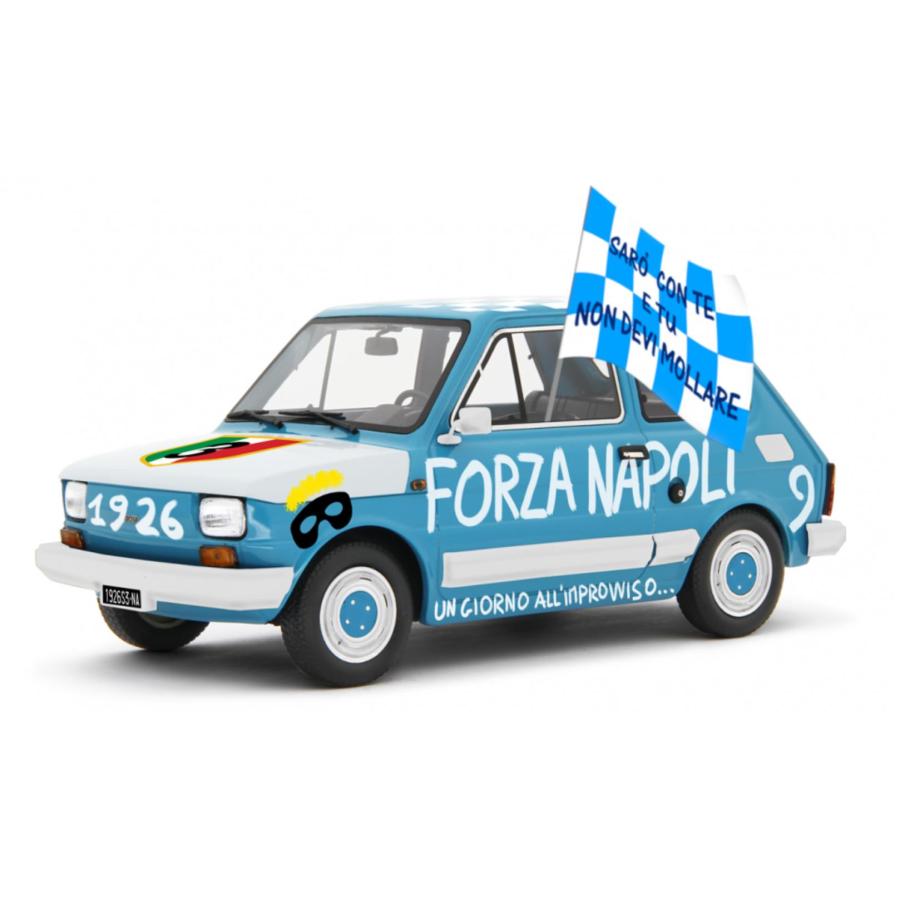 ミニカー フィアット 126 1/18 LRM 水色 FIAT 126 PERSONAL FORZA
