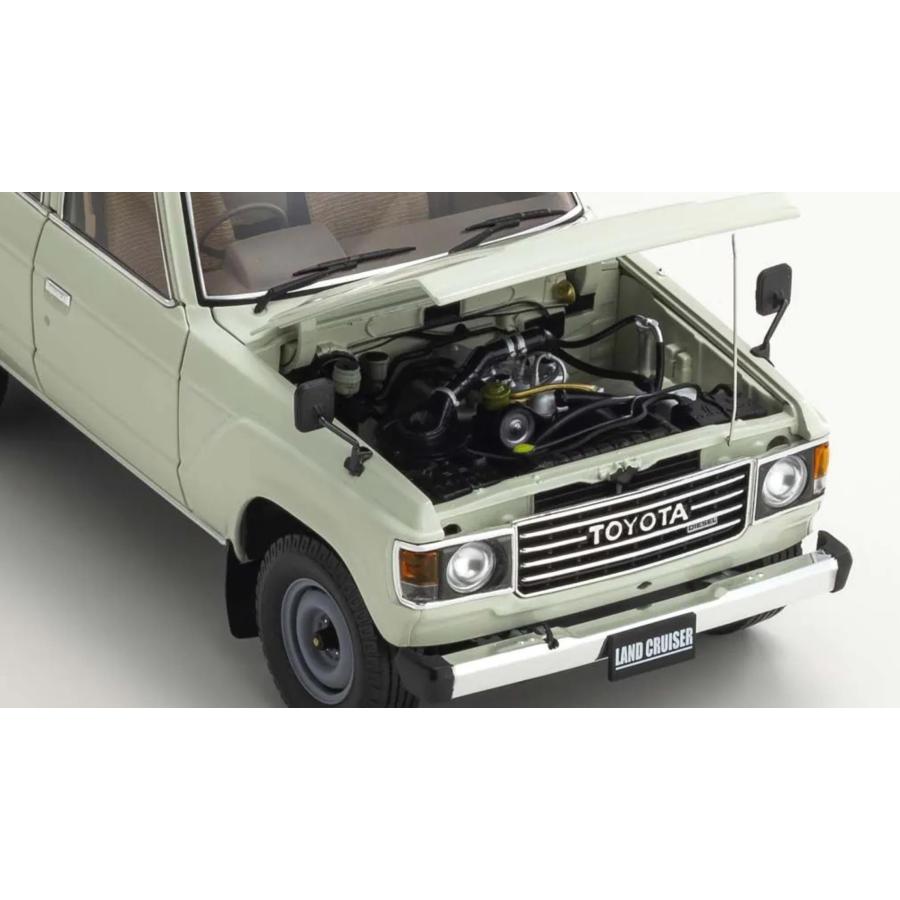 ミニカー　1/18　トヨタランドクルーザー　60系　1980　白色　Toyota Land Cruiser 　京商 　ランクル　ランドクルーザー　　予約商品｜hottoys-c2｜05