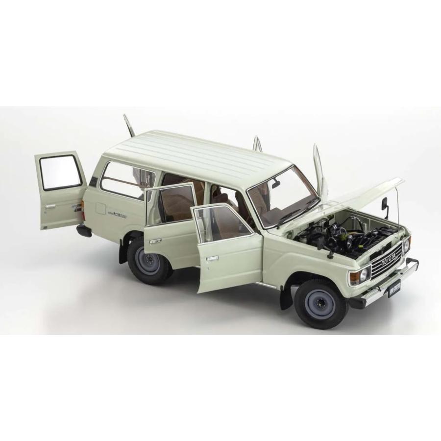 ミニカー　1/18　トヨタランドクルーザー　60系　1980　白色　Toyota Land Cruiser 　京商 　ランクル　ランドクルーザー　　予約商品｜hottoys-c2｜06