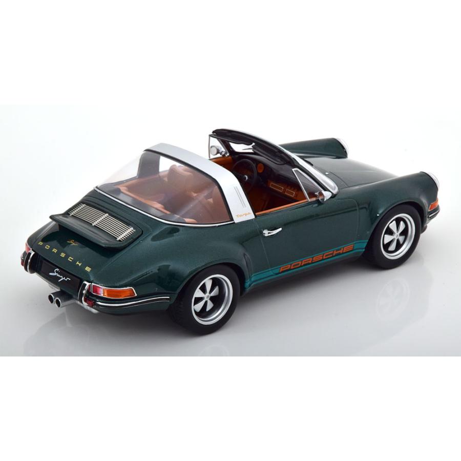 ミニカー 1/18 シンガー ポルシェ タルガ 911 (930） グリーン色 KKS