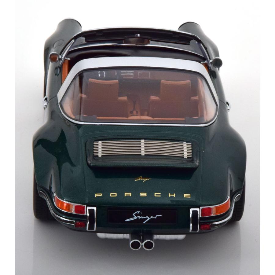 ミニカー 1/18 シンガー ポルシェ タルガ 911 (930） グリーン色 KKS
