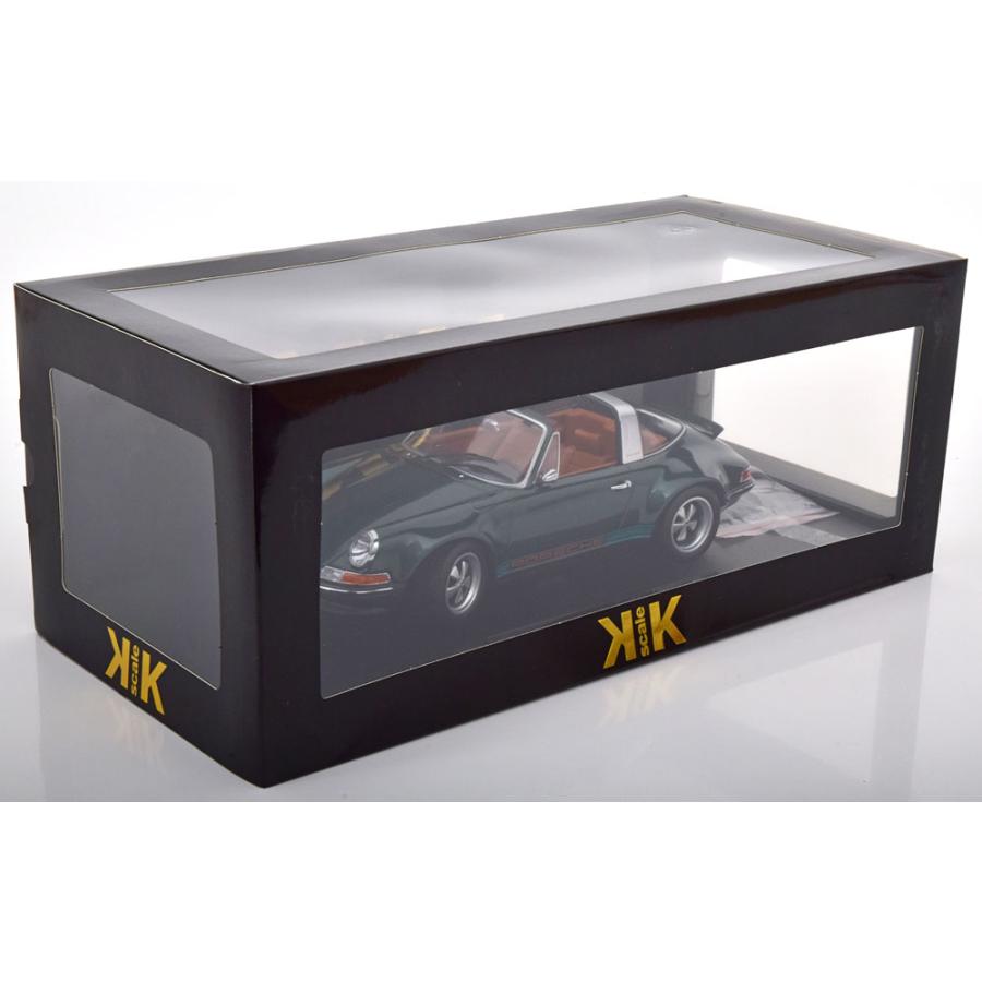ミニカー 1/18 シンガー ポルシェ タルガ 911 (930） グリーン色 KKS