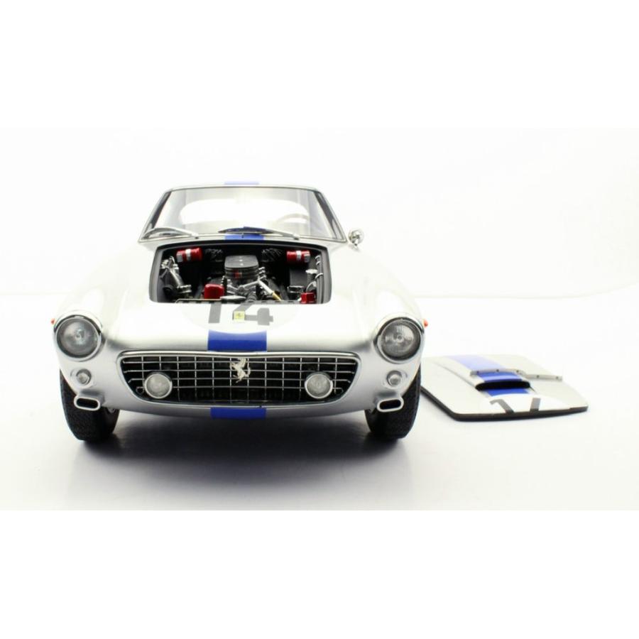 フェラーリ ミニカー 1/12 フェラーリ 250 GT ＃14 銀色/青ライン 1960