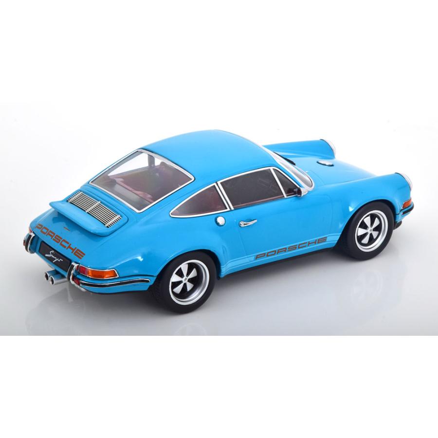 ミニカー KKSCALE 1/18 シンガー・ポルシェ 911 水色 KKS 予約