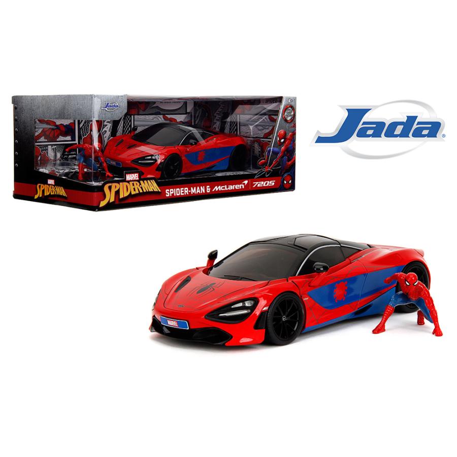 ダイキャスト製のスパイダーマンフィギュア付き ミニカー 1/24 ダイキャスト製のスパイダーマンフィギュア付き ミニカー 1/24
