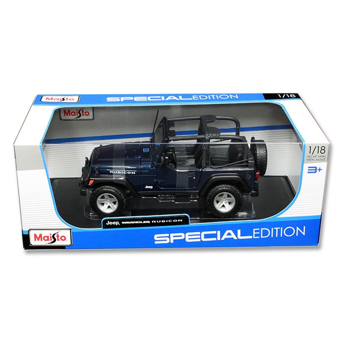 マイスト 1/18 ジープ ラングラー ルビコン ミニカー 1/18 ジープ ラングラー ルビコン 濃紺色 Jeep Wrangler