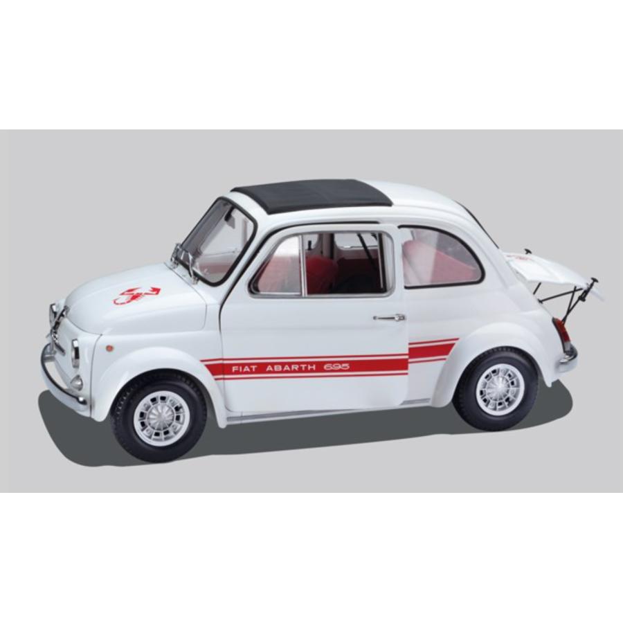1/6の巨大サイズです ミニカー 1/6巨大 アバルト 695SS 白 ABARTH695