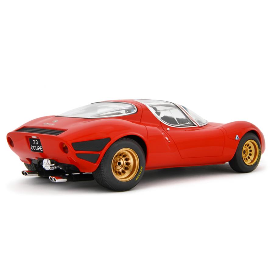 1/18 アルファロメオ 33 ストラダーレ 1967 プロトティーポ レッド ミニカー 1/18 1967 アルファロメオ 33 ストラダーレ