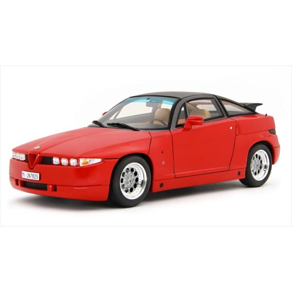 ミニカー 1/18 1989 アルファロメオ SZ 赤色 Alfa Romeo SZ Es