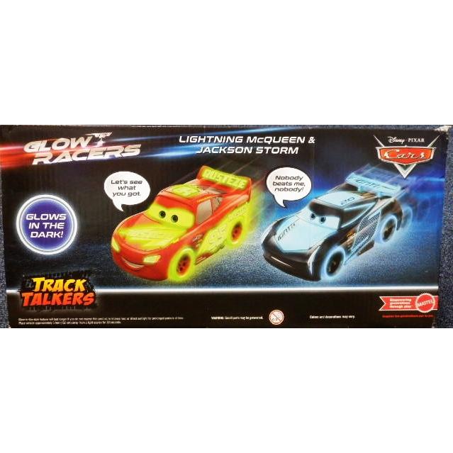 ディズニー カーズ マックイーン ジャクソン 英語おしゃべり 光る ミニカー２台 Disney ディズニーカーズ オンザロード ミニカー 暗闇で光る