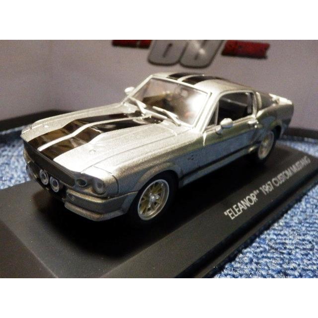 ミニカー 1/43 GREENLIGHT 1967 マスタング エレノア 銀 予約商品