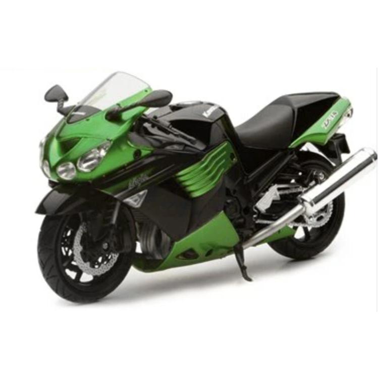 ミニカー 1/12 カワサキ ZX14 バイク グリーン色 2011 Kawasaki ZX-14