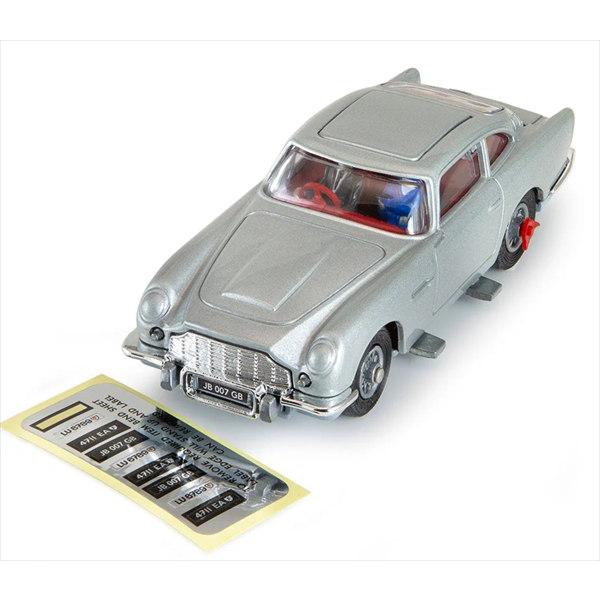 ミニカー 007 アストンマーチン DB5 シルバー色 1/36 多国籍ナンバー
