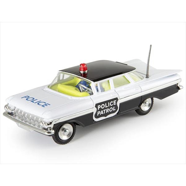 ミニカー　1/43 シボレーインパラ　パトカー　黒/白　CHEVROLET  IMPALA POLICE PATROL CAR 1960　CORGI　　予約商品_1
