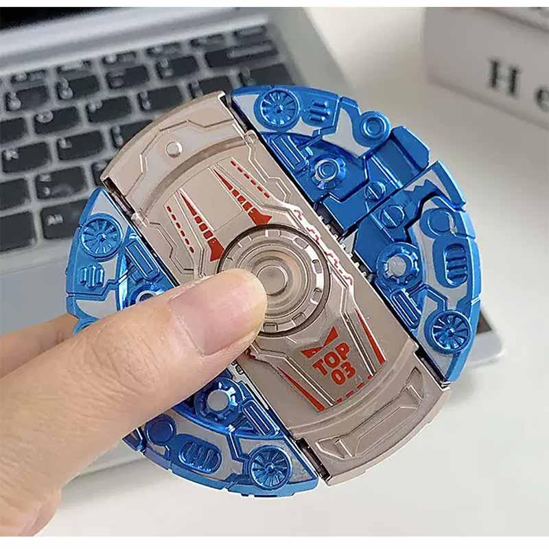 フィジェットトイ ハンドスピナー 変形 ロボット 玩具 回転指先