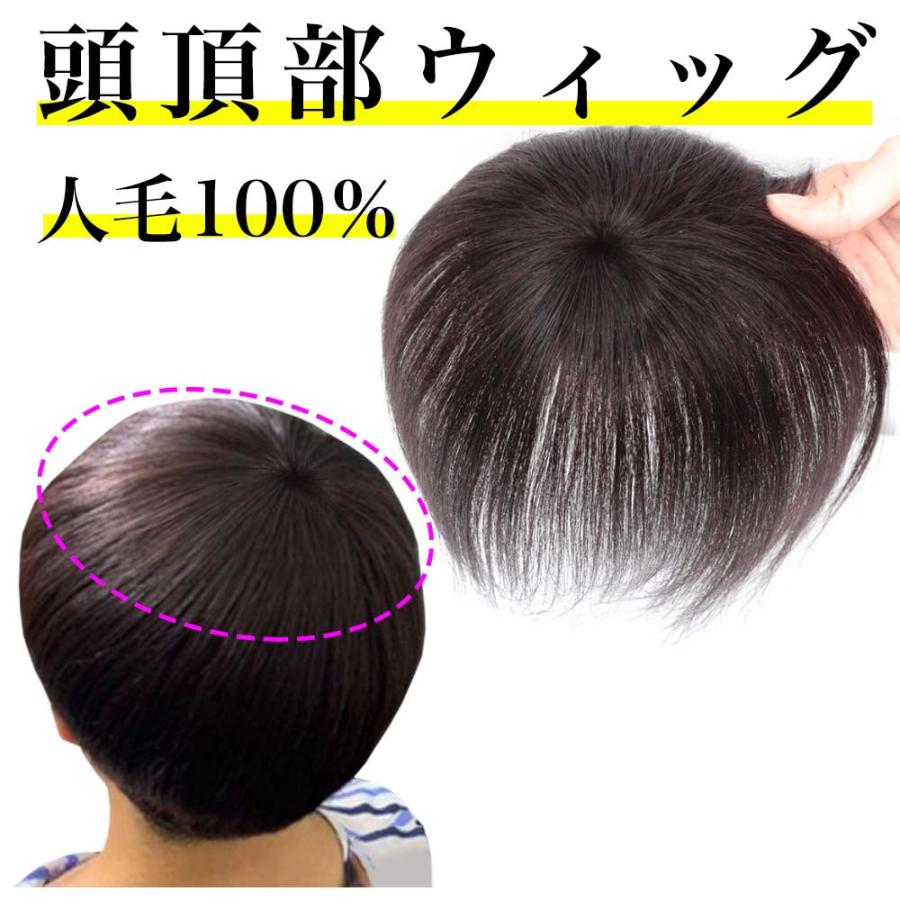 ヘアピース 頭頂部 ウィッグ 人毛100% 自然 つむじ ショート ヘアピース 頭頂部 ウィッグ 人毛100% 自然 つむじ ショート