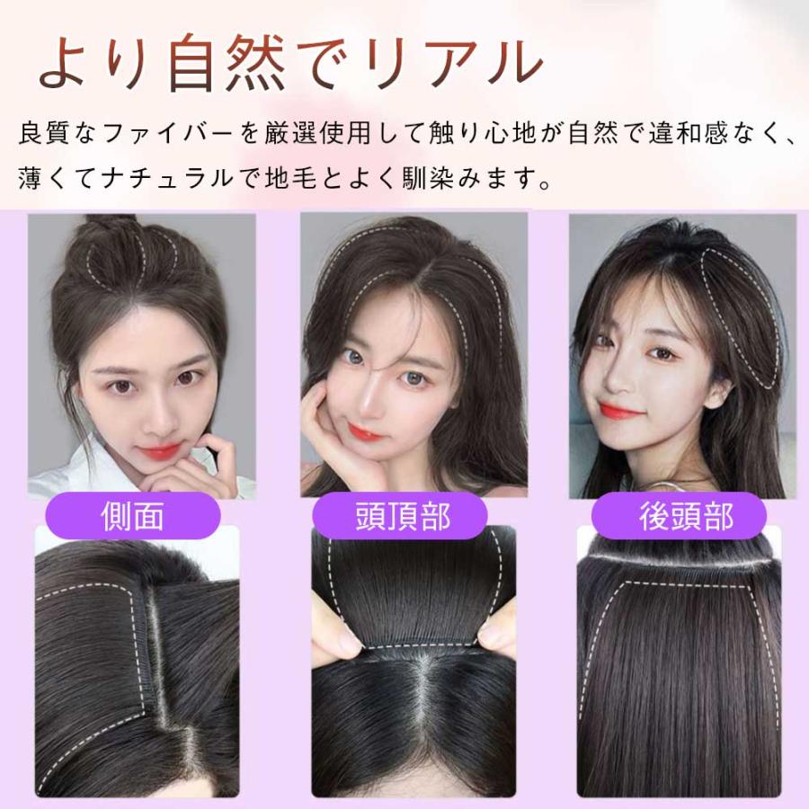 増毛 エクステ ウィッグ 自然 サイド 襟足 頭頂部 薄毛 ボリューム