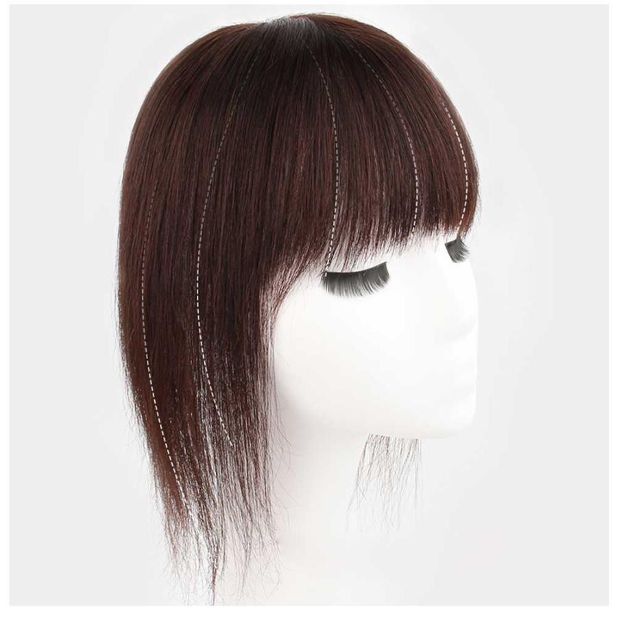ヘアピース 人毛100% 頭頂部 ウィッグ 自然 ミディアム 30cm