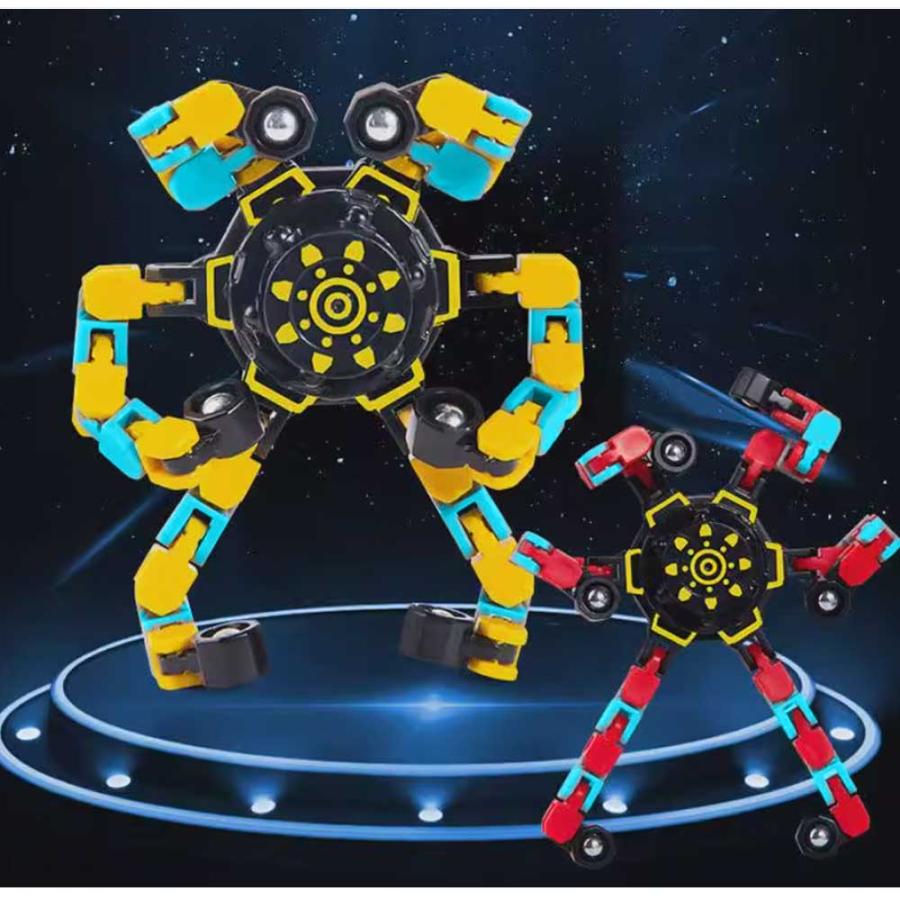 ハンドスピナー 変形可能 指先ジャイロスコープ トランスフォーマー