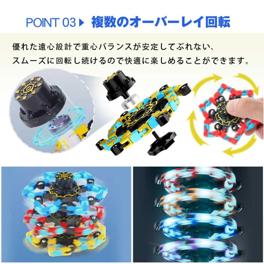 ハンドスピナー 変形可能 指先ジャイロスコープ トランスフォーマー