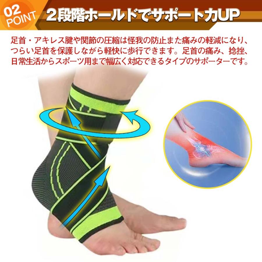 足首 サポーター テーピング 捻挫 固定 バンド 軽量 保護 怪我予防