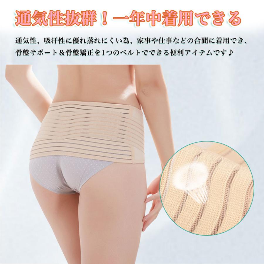 骨盤 ベルト 矯正 腰痛 サポーター コルセット 薄型 蒸れにくい