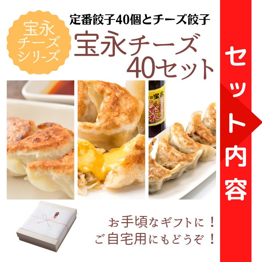 【餃子】宝永チーズ40セット（専用たれ付き）　ぎょうざの宝永（製造元から発送）【送料無料】｜houei-gyouza｜03