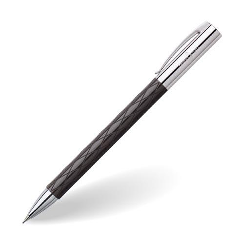 新品・未使用】野原工芸 オリーブ杢 新型シャープペンシル シルバー