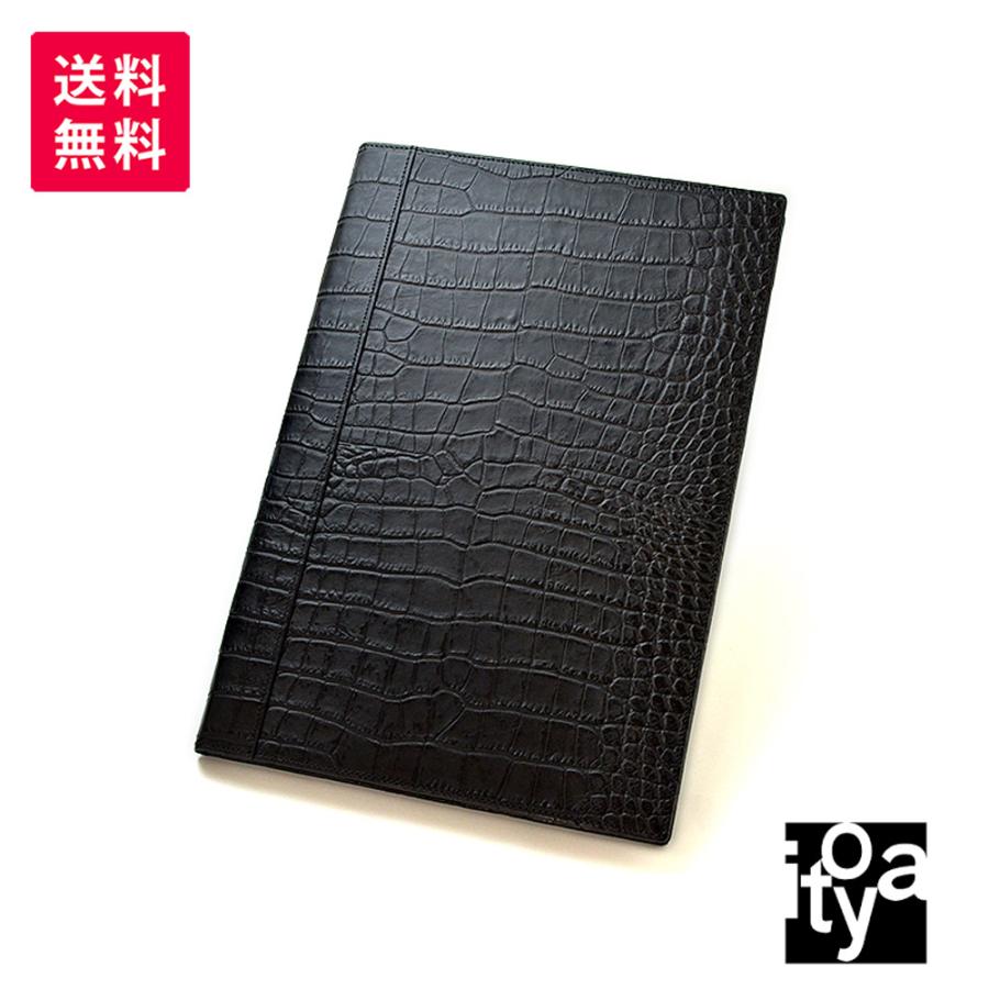 Romeo ロメオ　クロコ型押し　本革　メモパッド　L itoya 伊東屋 ROMEO ロメオ クロコ メモL RLC06BK : 高級筆記具のペン