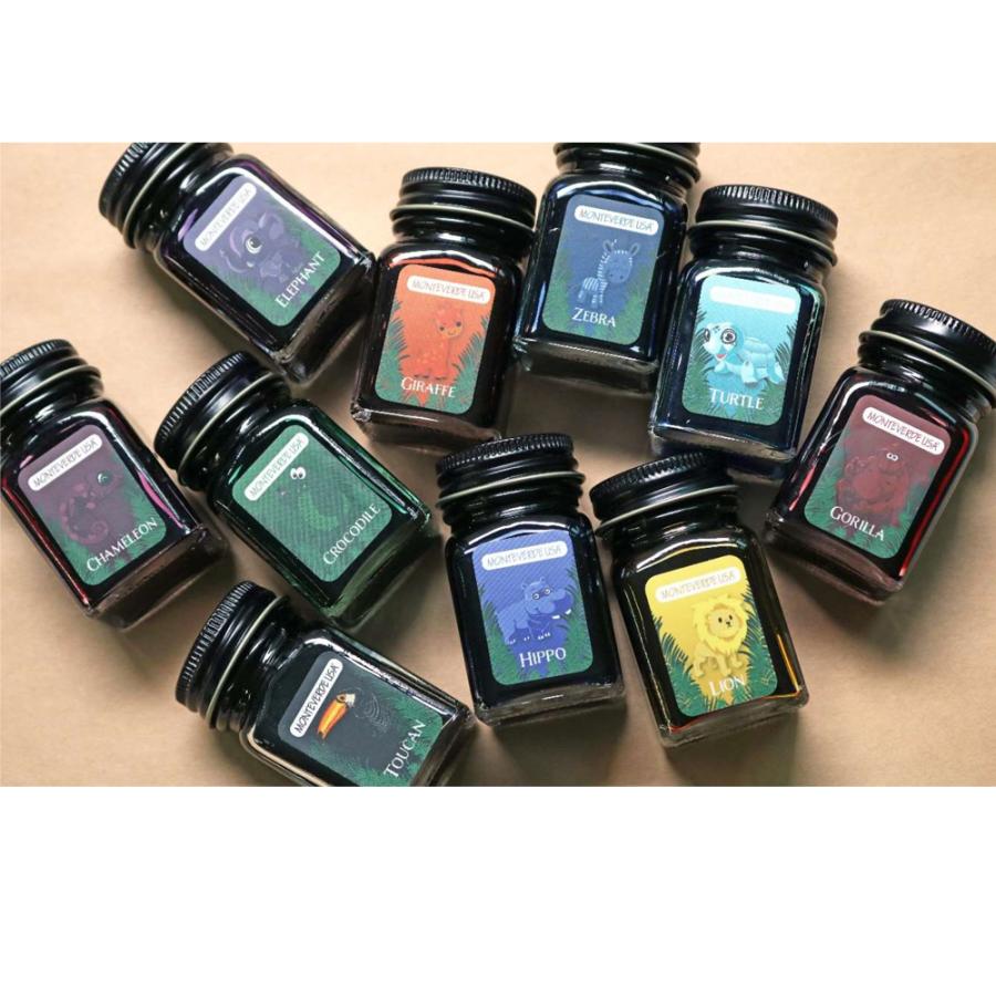 筆記具 モンテベルデ 「ジャングル」コレクション 30ml 10色セット⑥