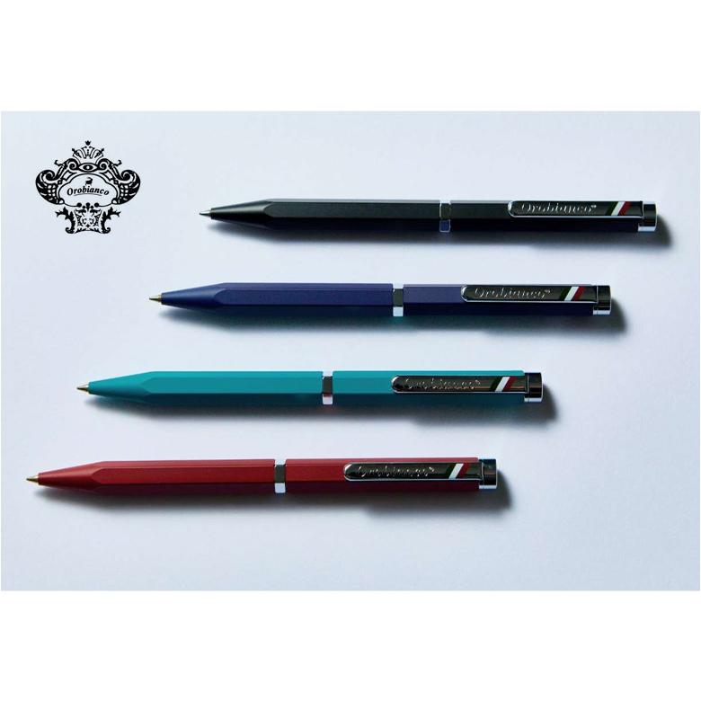 OROBIANCO オロビアンコ Hexa ヘキサ ボールペン 1953500/1953501/1953502/1953503 黒いこと 青味 バーガンディ ターコイズグリーン