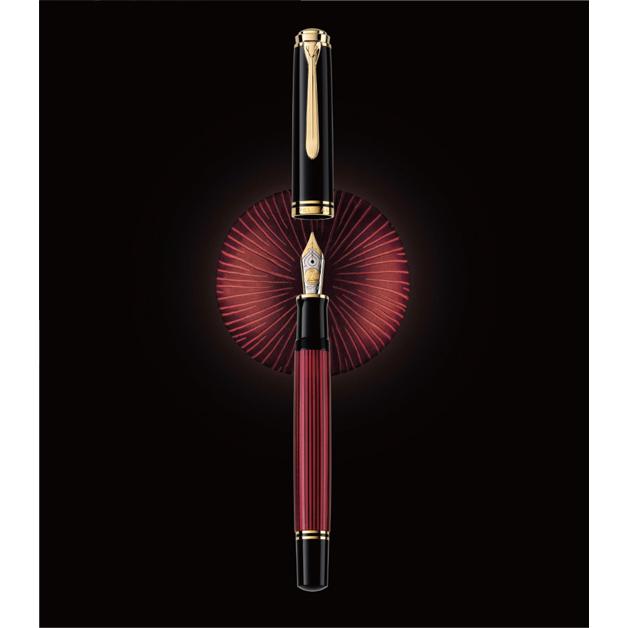 Pelikan（ペリカン） 名入れ無料 スーベレーン 万年筆 M800 レッド
