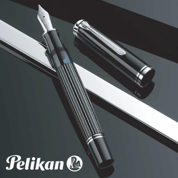 Pelikan（ペリカン） 万年筆 スーベレーン M815 メタルストライプ