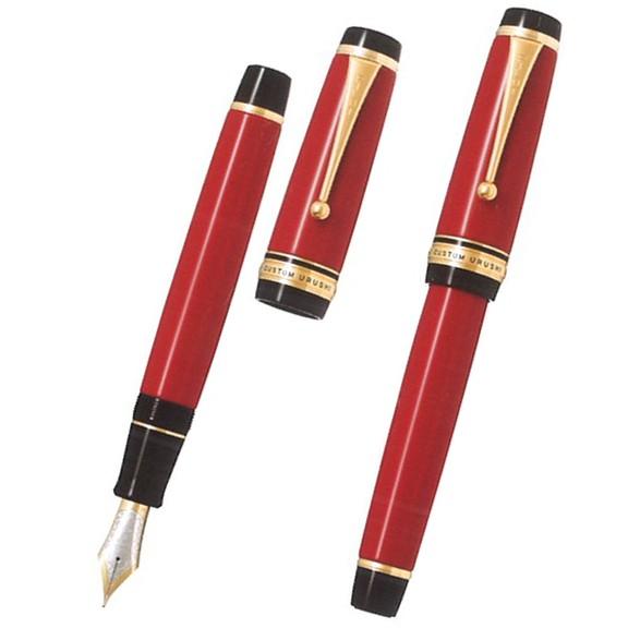 パイロット】カスタムU RUSHI 朱 中細（FM） 【公式通販】