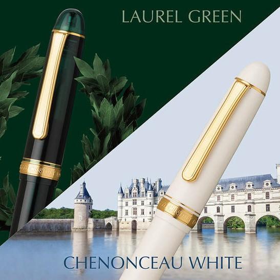 新品 プラチナ万年筆 #3776 センチュリー シュノンソーホワイト 細軟 新品)PLATINUM プラチナ 万年筆 #3776 センチュリー シュノンソー