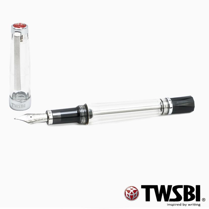 【未使用品】ツイスビー TWSBI 万年筆 VAC 700R クリア 太字B TWSBI ツイスビー Vac700R バキューム700R クリア 万年筆 スタブ