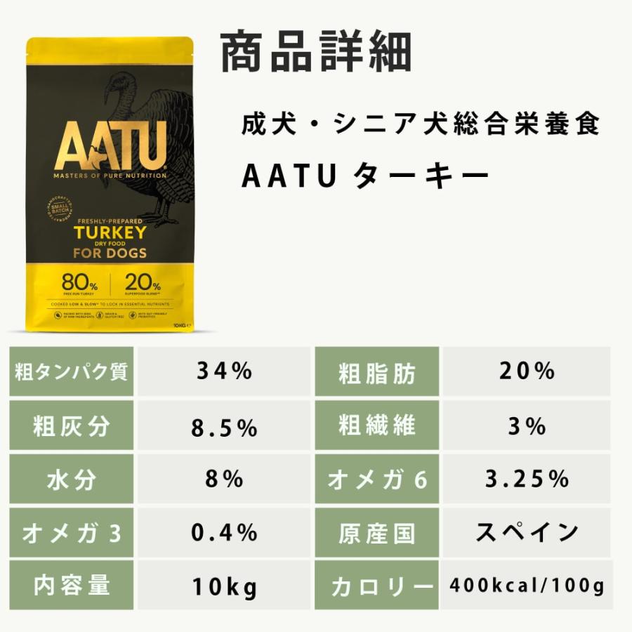 お取り寄せ お届けまで1週間程度かかります AATUターキー 10kg ドライフード 総合栄養食 犬用ドライフード 七面鳥 |  | 13