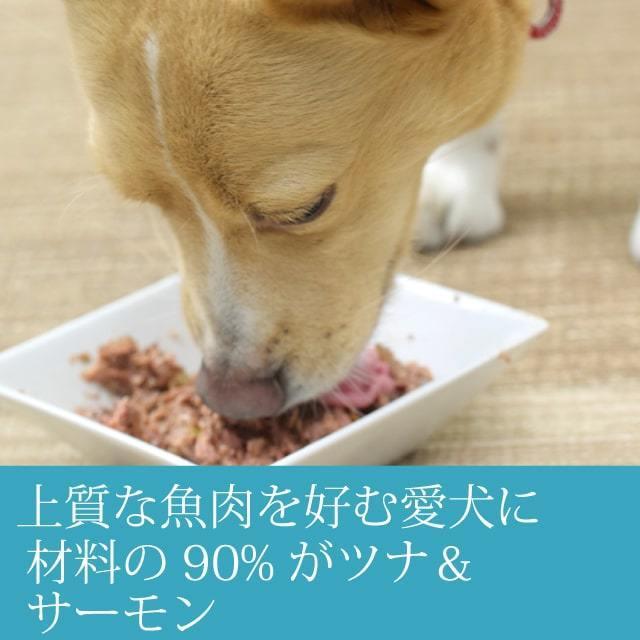 犬用 缶詰 ウェットフード ドッグフード 総合栄養食 AATU ツナ＆サーモン 缶詰 400g 12缶セット 備蓄 保存食　2025年12月以降、順次ラベルデザインのみ変更予定 |  | 01