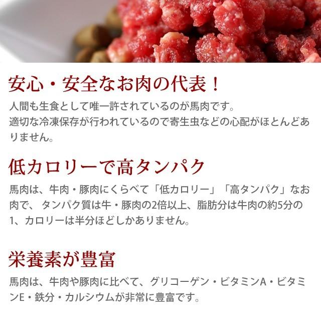 猫用 生肉 馬肉 粗挽き 10kg 500gパック×20＋2 1kgのおまけ付き_2