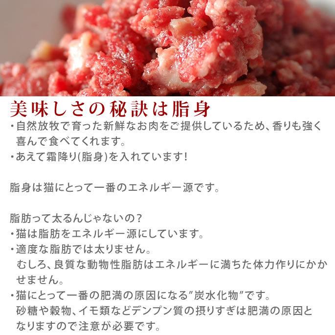 猫用 生肉 馬肉 粗挽き 10kg 500gパック×20＋2 1kgのおまけ付き_7