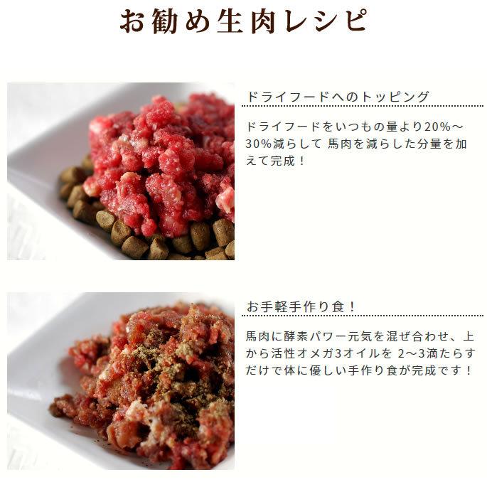 猫用 生肉 馬肉 粗挽き 10kg 500gパック×20＋2 1kgのおまけ付き_9