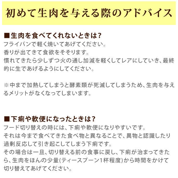 初回 送料無料 猫用 生肉 新鮮 馬肉ミンチ小分けトレー 1kg スターター｜houndcom｜11