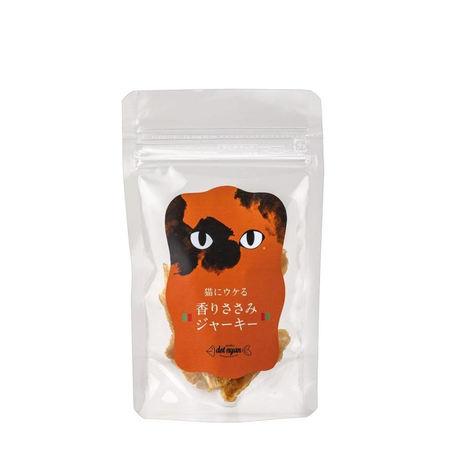 ドットにゃん｜猫用おやつ 香りささみジャーキー 15g : 安心おやつ
